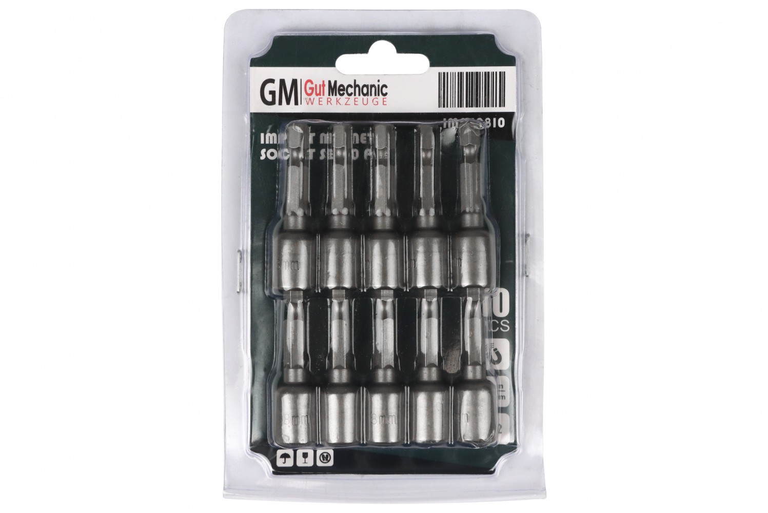 НАБІР ГОЛОВОК ТОРЦЕВИХ УДАРНИХ МАГНІТНИХ (ДЛЯ ШУРУПОВЕРТА